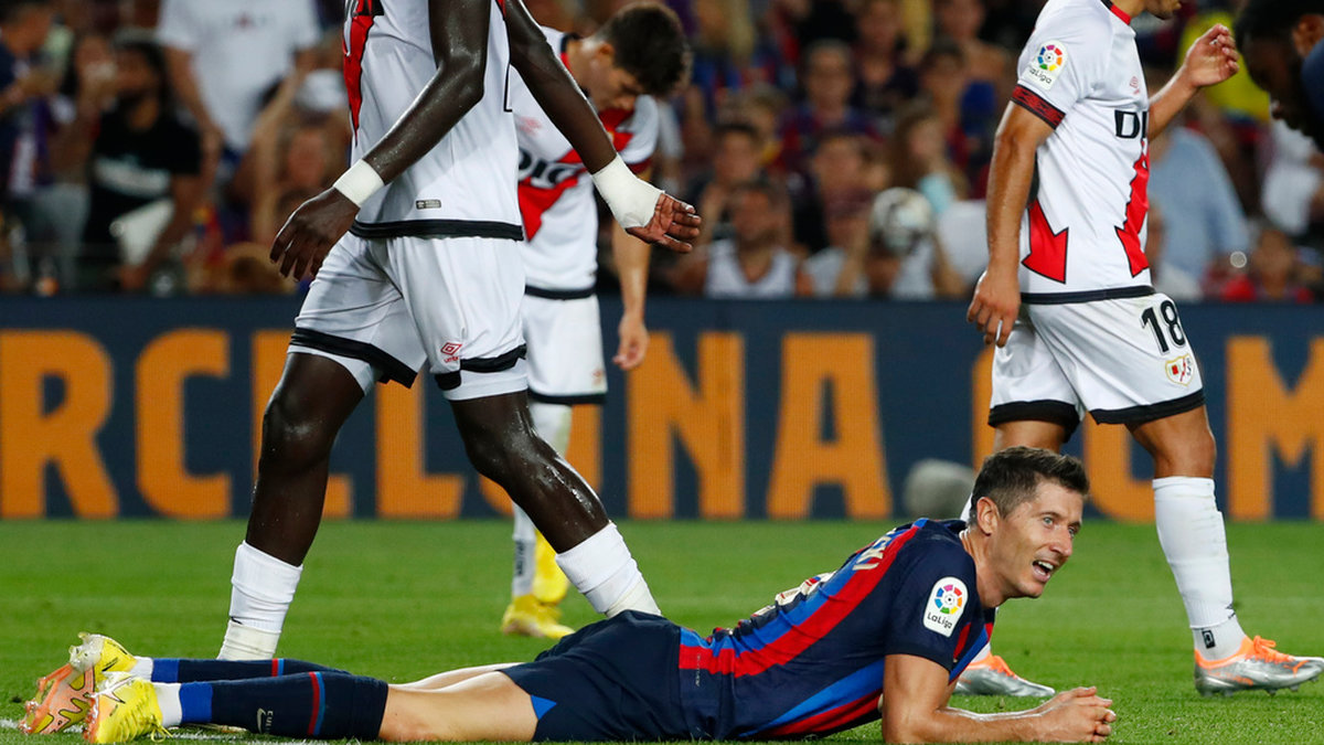 Robert Lewandowski och Barcelona fick bara 0–0 mot Rayo Vallecano.