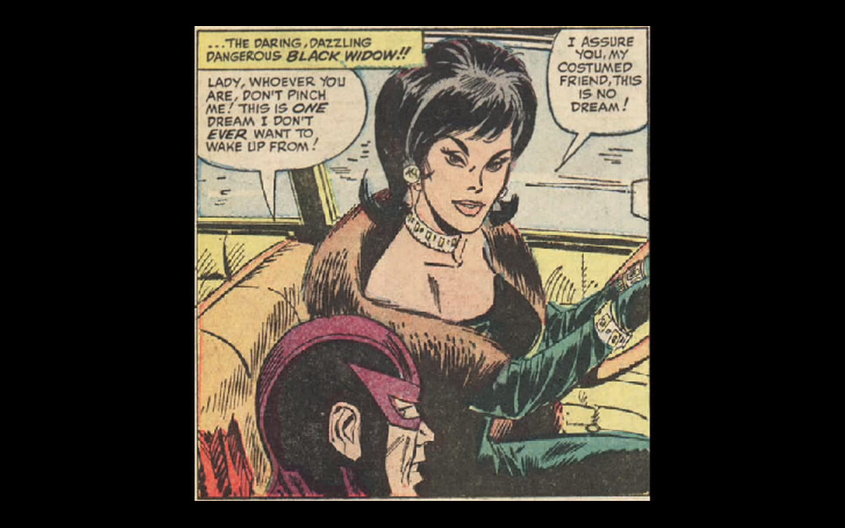 Superhjälten Black Widow är inte lika känd bland allmänheten som till exempel "Hulken", om man nu inte är ett inbitet Marvel-fan. Superhjälten Black Widow är inte lika känd bland allmänheten som till exempel "Hulken", om man nu inte är ett inbitet Marvel-fan.