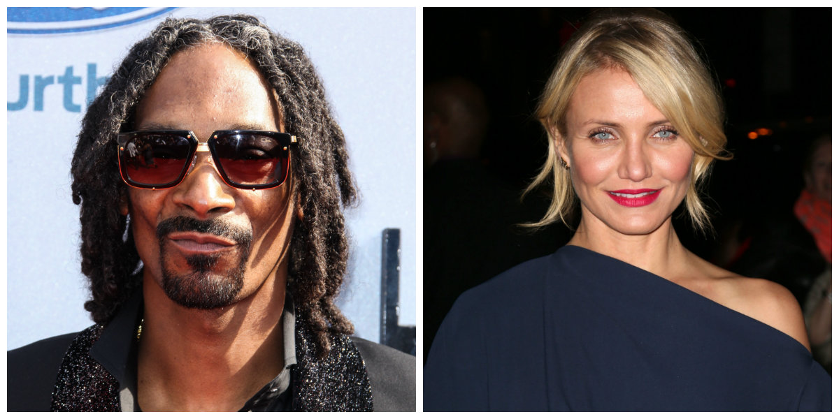 Cameron Diaz kommer ihåg Snoop Dogg som lång och smal, oftast iklädd hästsvans. Båda säger att de har ett minne av att Diaz under skoltiden köpte weed av Snoop Dogg. Cameron Diaz kommer ihåg Snoop Dogg som lång och smal, oftast iklädd hästsvans. Båda säger att de har ett minne av att Diaz under skoltiden köpte weed av Snoop Dogg.