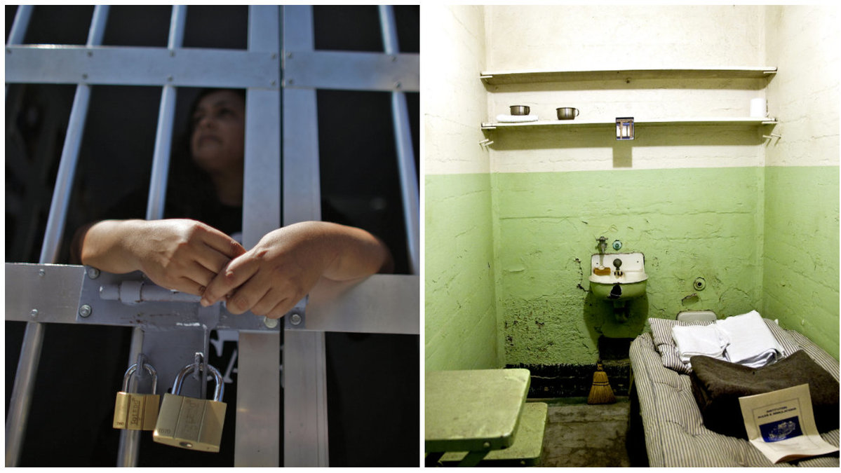 Bilden till höger visar hur en fängelsecell på Alcatraz kan se ut. 