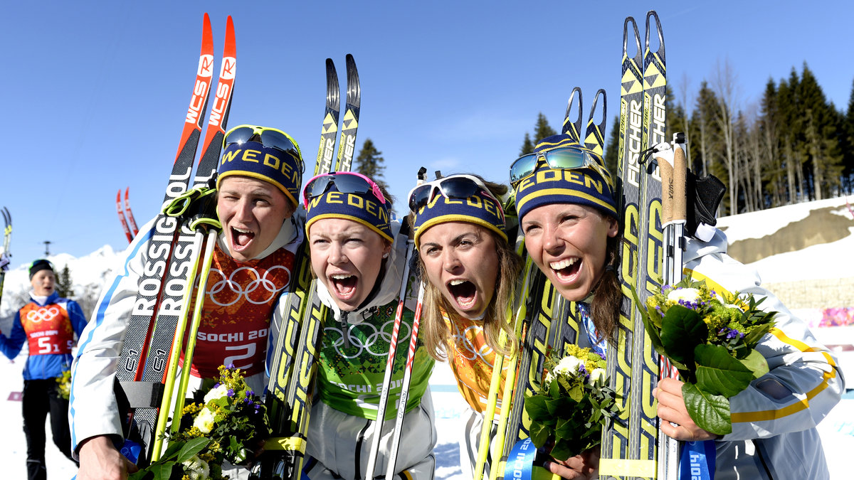 Sveriges stafettlag vann Bragdguldet för sitt OS-guld i Sotji. 
