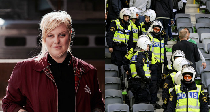 Elvira Eriksson, Supporterkultur, Polisvåld, Fotboll, Debatt