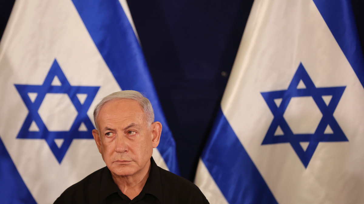 Israels premiärminister Benjamin Netanyahu kallar videon för 'grym psykologisk propaganda'. Arkivbild.