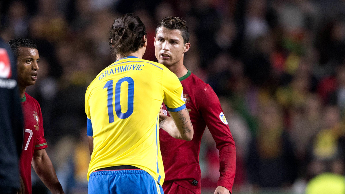 Zlatan Ibrahimovic och Cristiano Ronaldo tackade varandra.