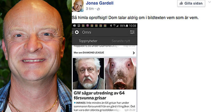 Jonas Gardell, Leif GW Persson, Facebook
