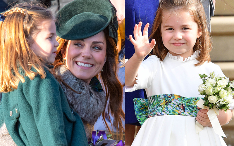Prinsessan Charlotte med mamma Kate Middleton