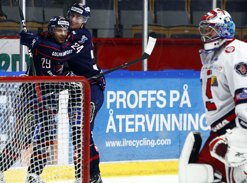 Det var bara LHC som fick jubla i matchen. Det var bara LHC som fick jubla i matchen.