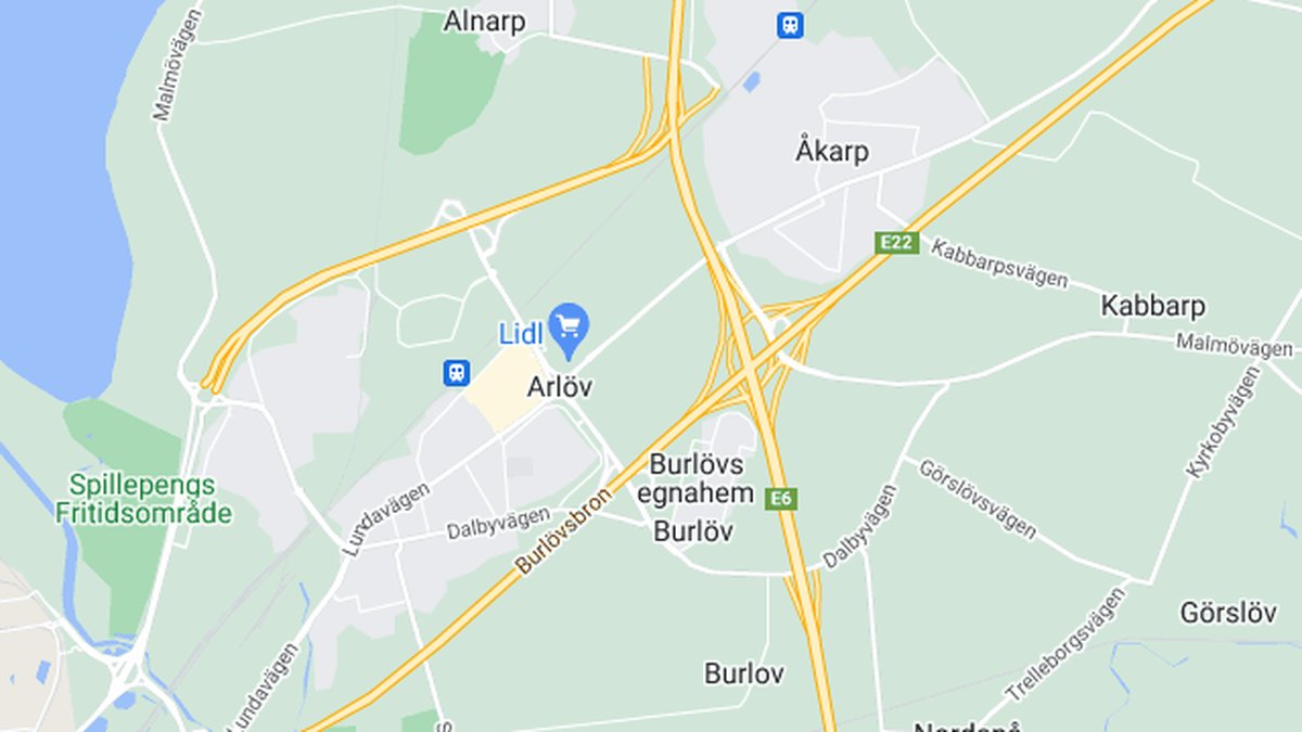 Google maps, Burlöv