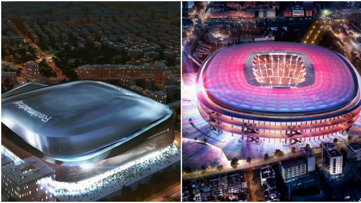 Santiago Bernabéu och Camp Nou kommer snart få sig två rejäla upplyftningar. 