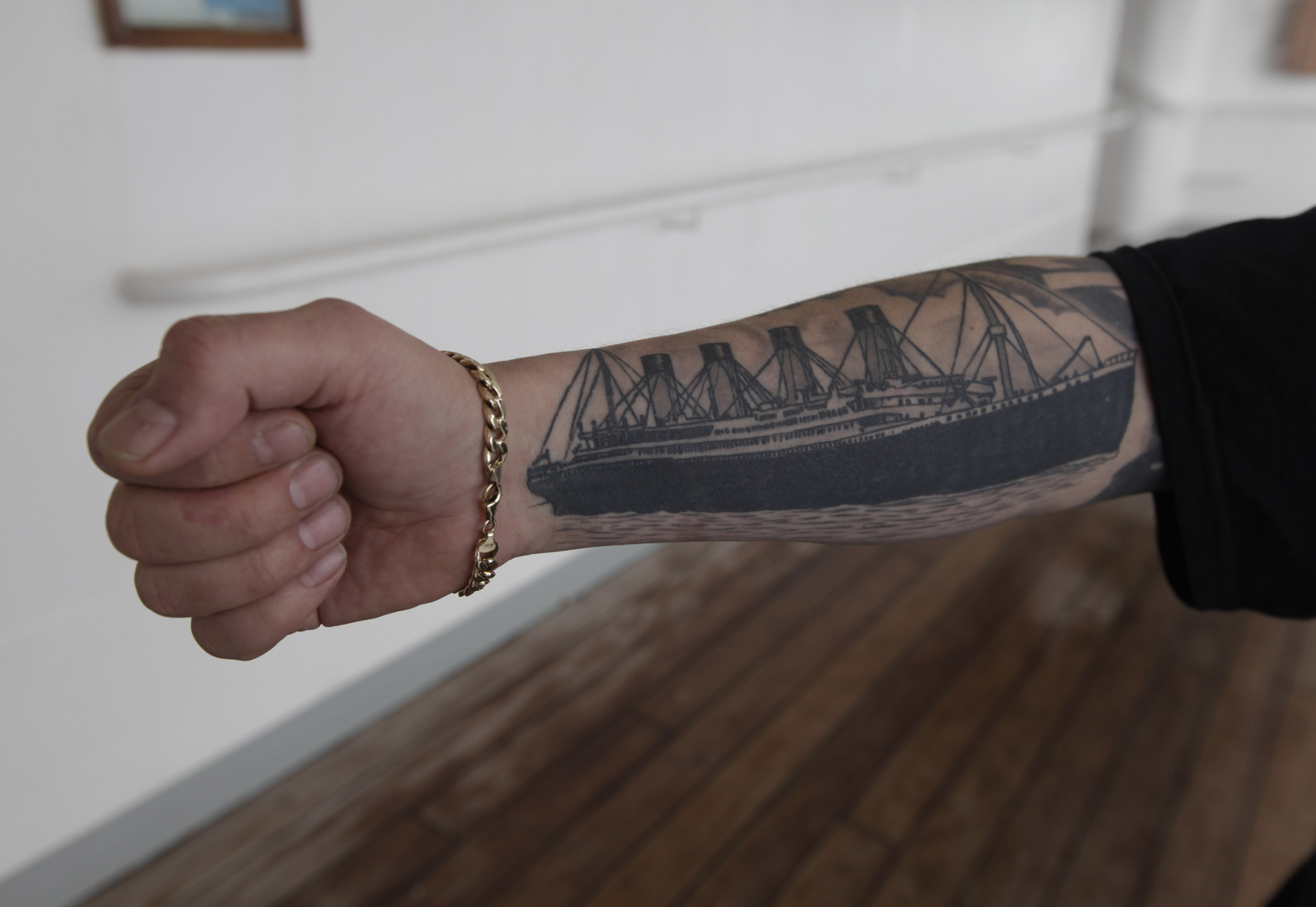 Är man ett ännu mer hängivet Titanic-fan - varför inte en tatuering? Är man ett ännu mer hängivet Titanic-fan - varför inte en tatuering?