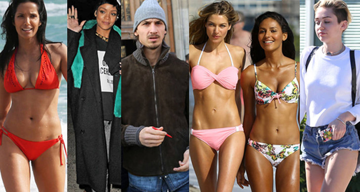 Rihanna, Paparazzi, Zlatan Ibrahimovic, Nicki Minaj, Kim Kardashian, Alessandra Ambrosio