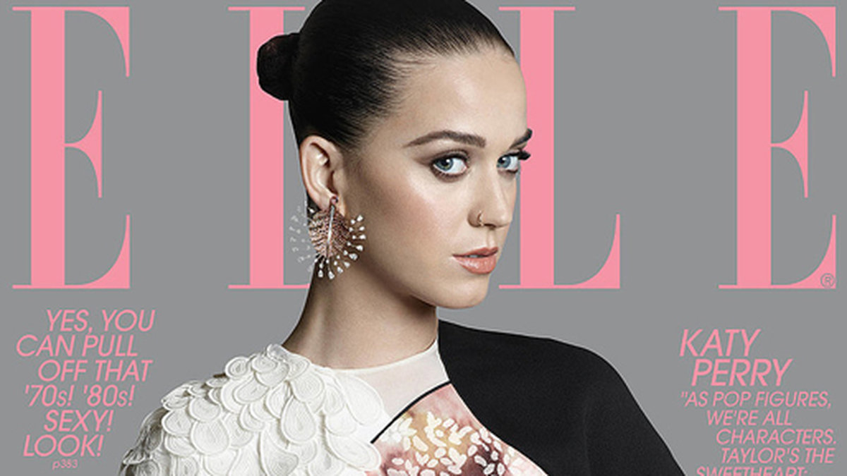 Katy Perry på omslaget till Elle. 