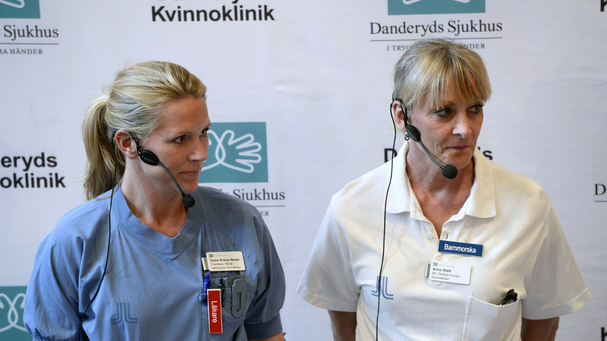 Sköterskorna på Danderyds sjukhus berättar att allt gått bra. 