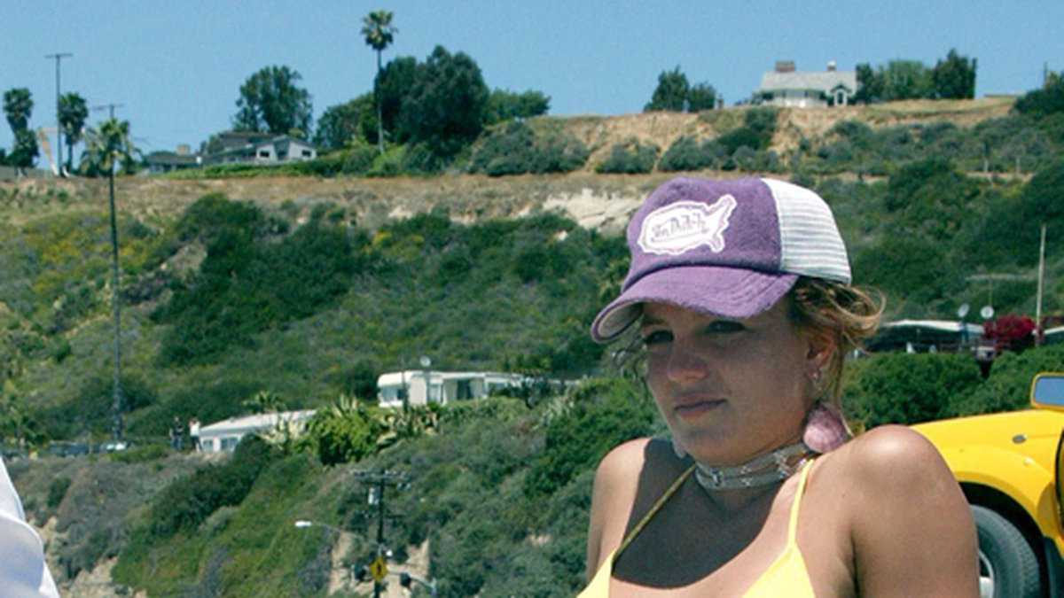 Britney Spears på stranden 2004. 