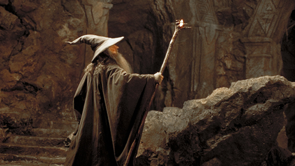Ian McKellen som Gandalf i Peter Jacksons filmatisering av 'Sagan om ringen'. Arkivbild.