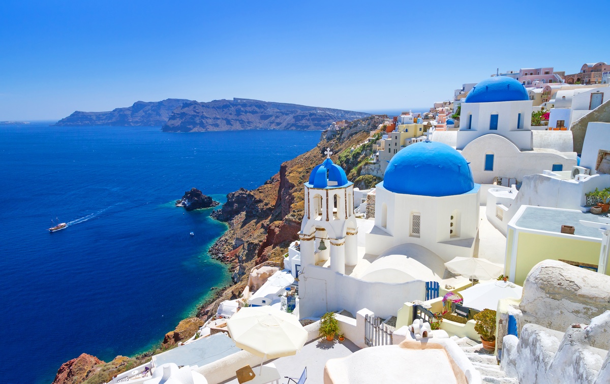 Santorini, Grekland Santorini, Grekland