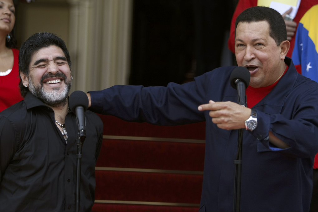 argentina, Hugo Chavez, VM i Sydafrika, Diego Maradona, Julio Grondona, Venezuela