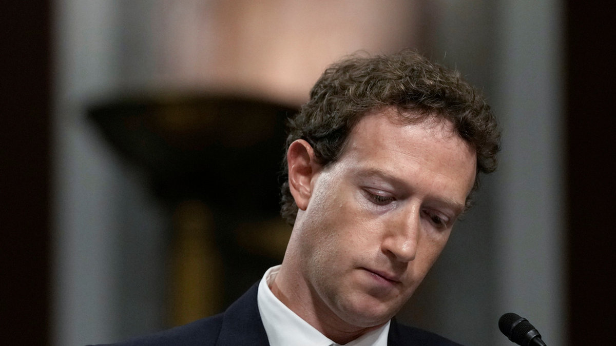 Mark Zuckerberg, högste chef på Facebooks ägarbolag Meta. Arkivbild.