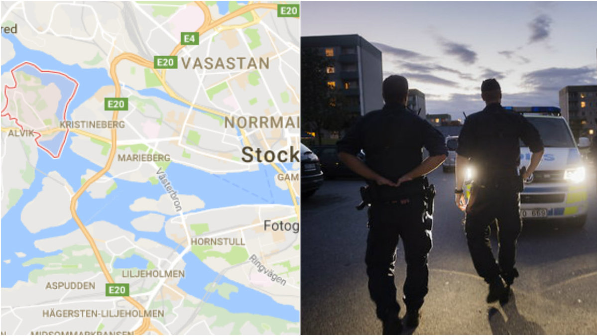 En man sköts i Traneberg i Stockholm under natten till måndagen.