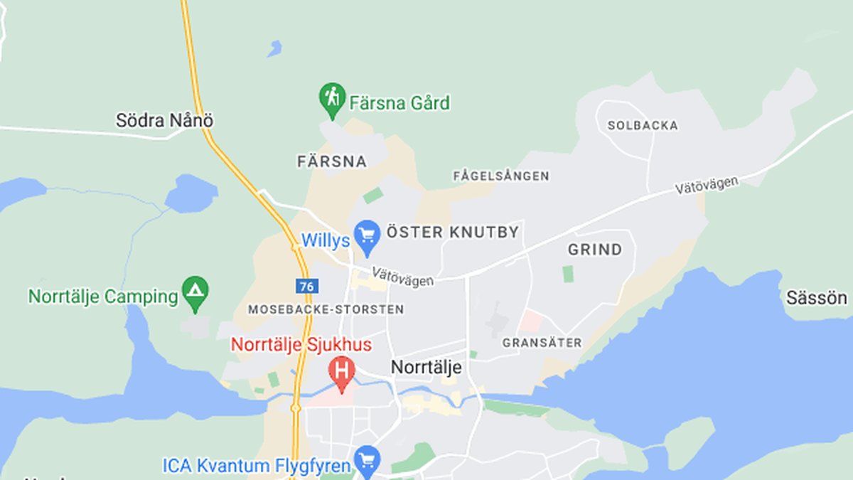 Google maps, Norrtälje