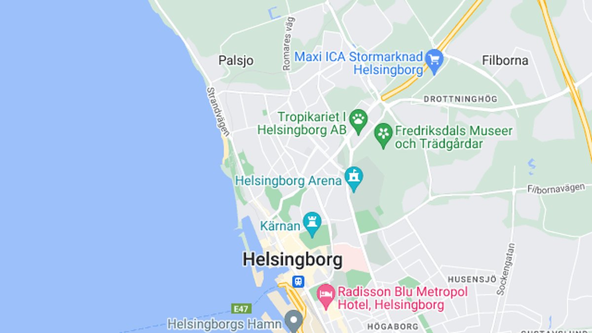 Google maps, Helsingborg