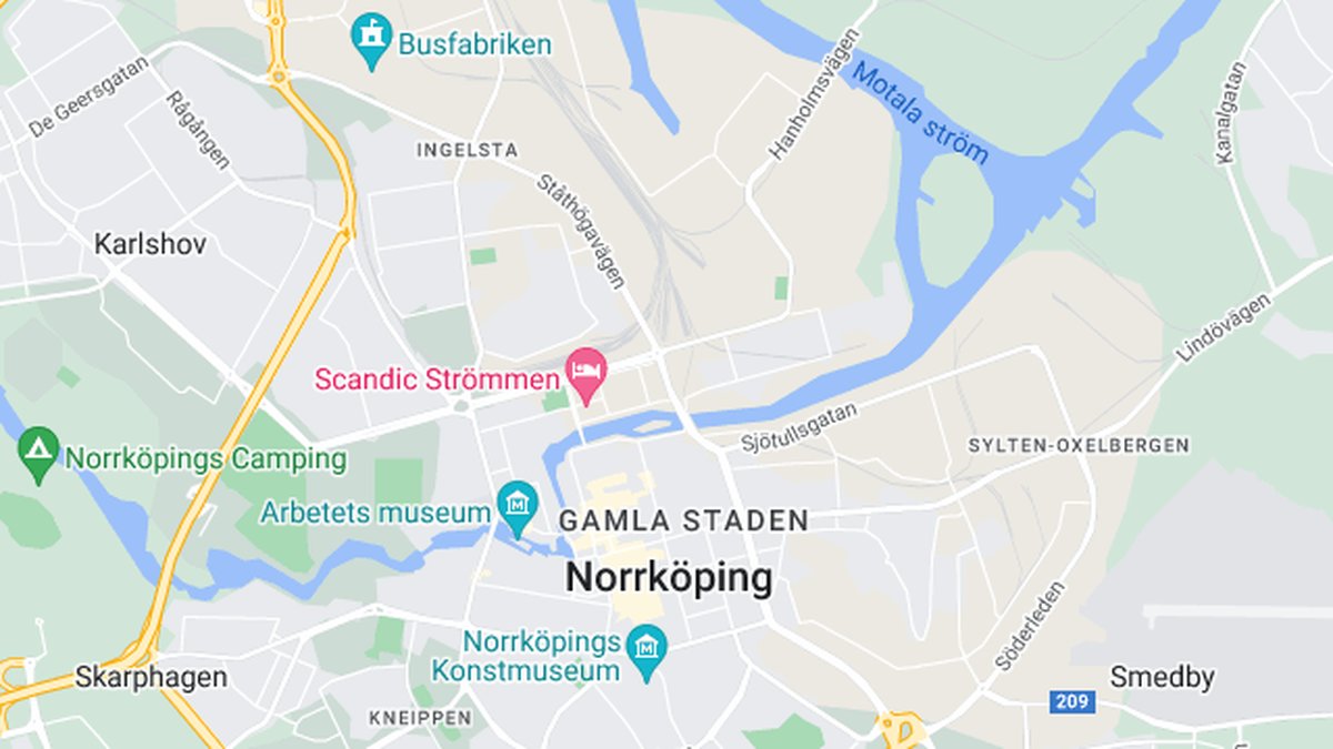 Google maps, Norrköping