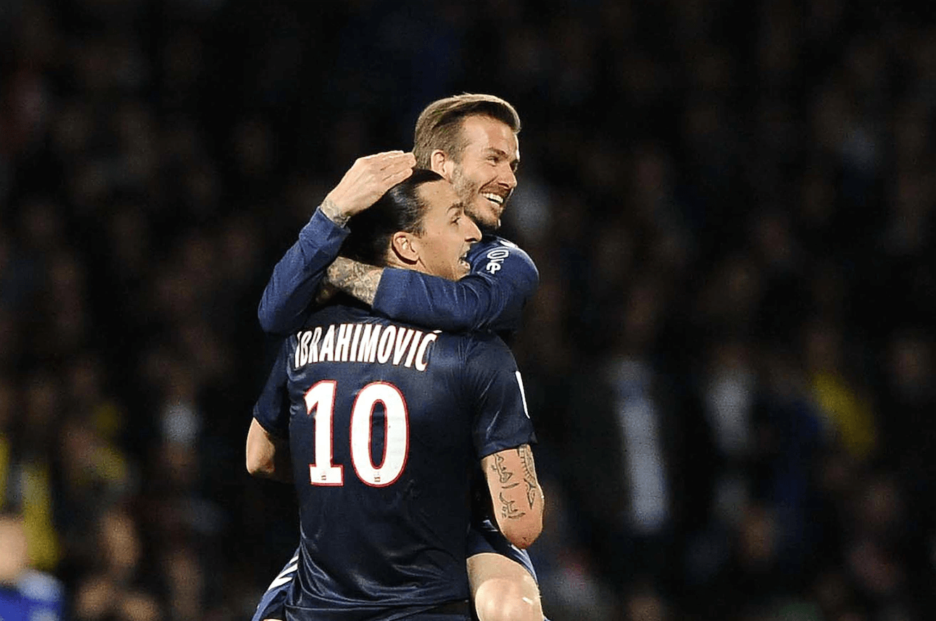 Efter Milantiden bar det av till Paris för Zlatan. Där fick han spela MED David Beckham. Efter Milantiden bar det av till Paris för Zlatan. Där fick han spela MED David Beckham.