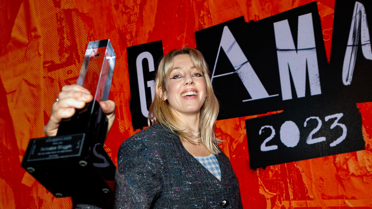 Veronica Maggio vann priset 'Årets pop' på Grammisgalan 2023. Arkivbild.