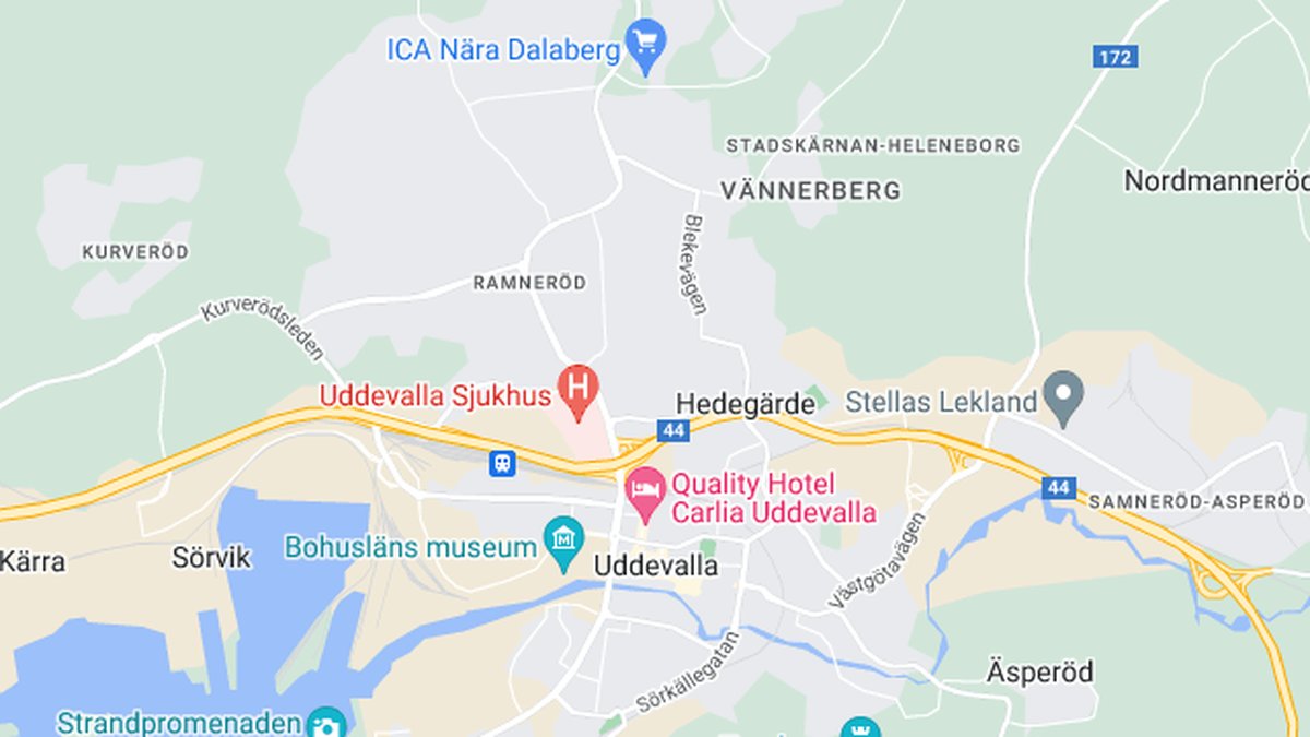 Google maps, Uddevalla