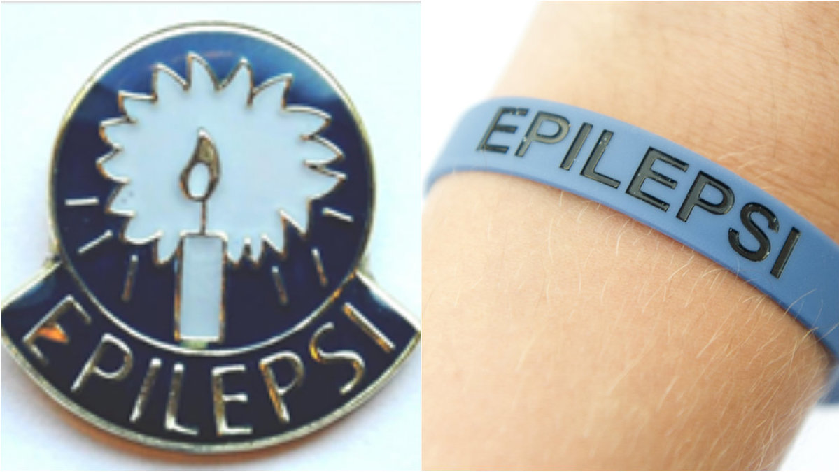 Vissa personer med epilepsi bär symboler och armband för att visa att de har sjukdomen.