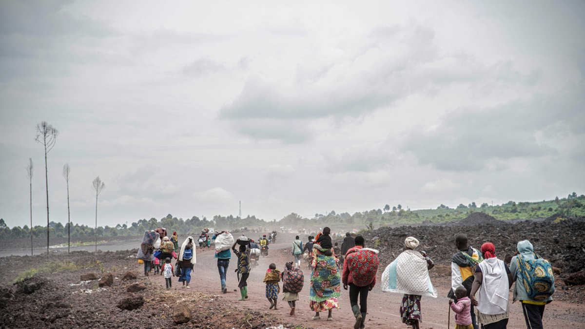 Internflyktingar i östra Kongo-Kinshasa. Arkivbild.
