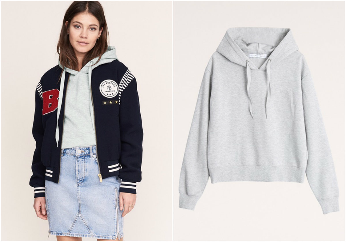 Grå hoodie Anine Bing Grå hoodie Anine Bing