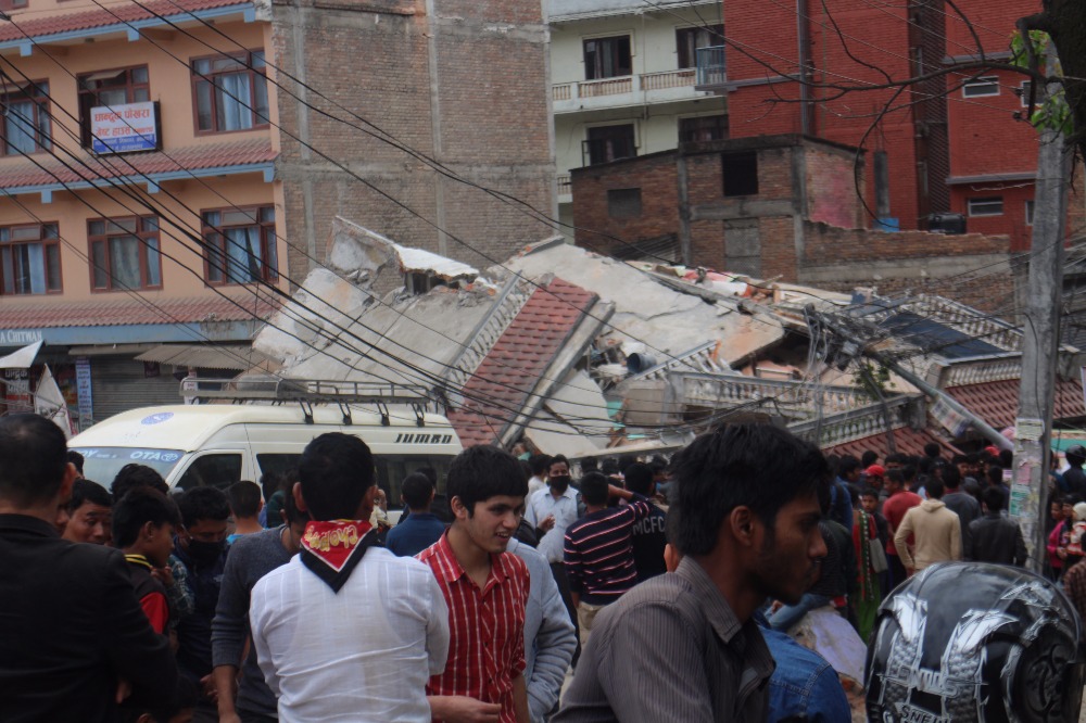 Jordbävningen raserade mångas hus.