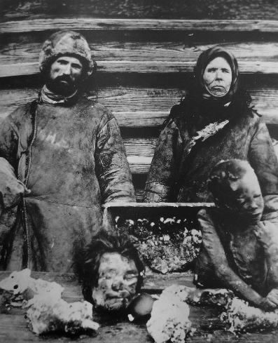 Kannibalism under svältens år på 30-talet i Sovjet.