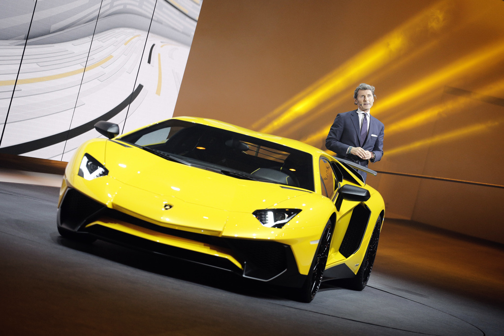 Lamborghini, med vd Stephan Winkelmann, på väg att överge förbränningsmotorn. Arkivbild