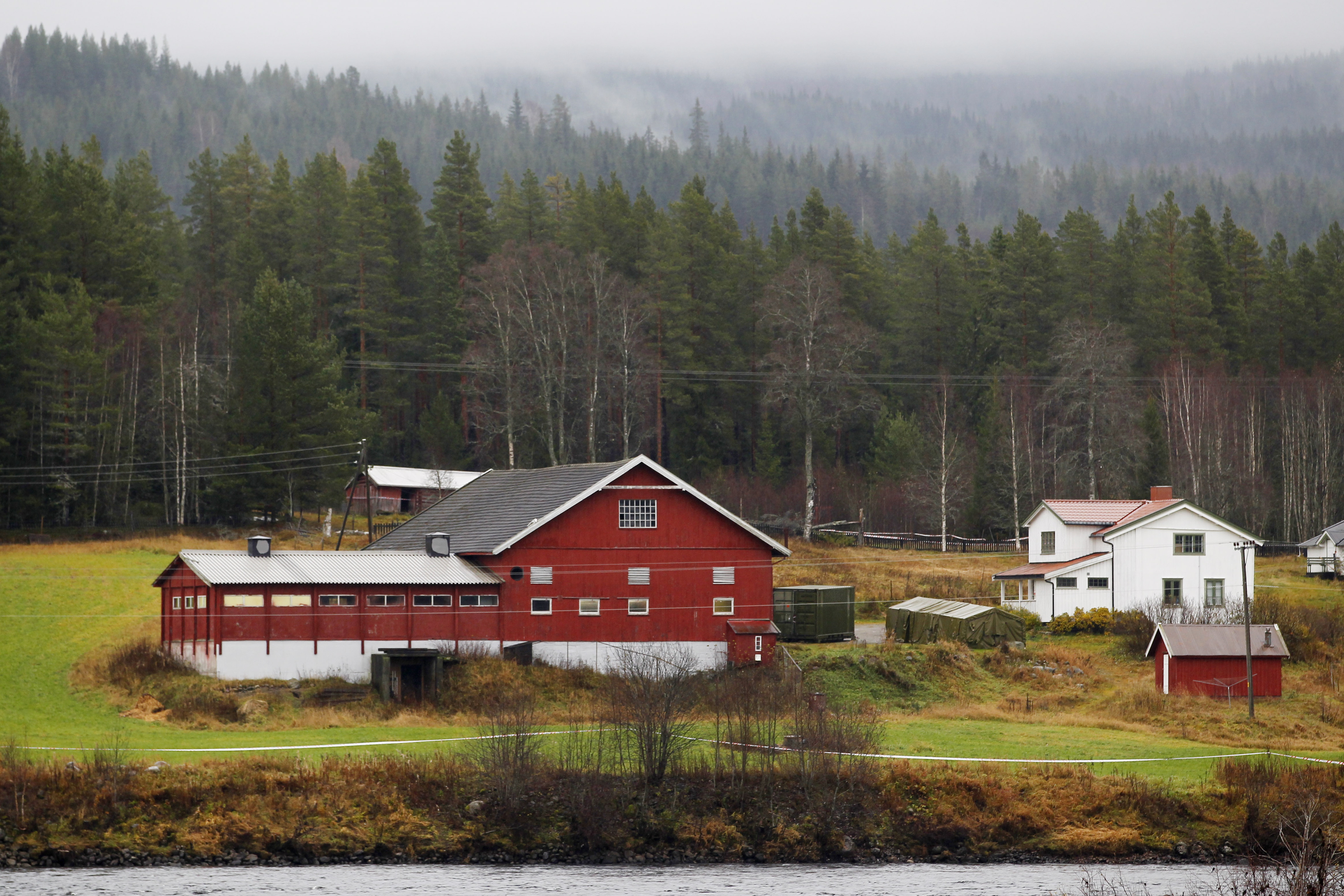 Anders Behring Breiviks gård i Åsta där han bodde sista perioden innan terrordåden.