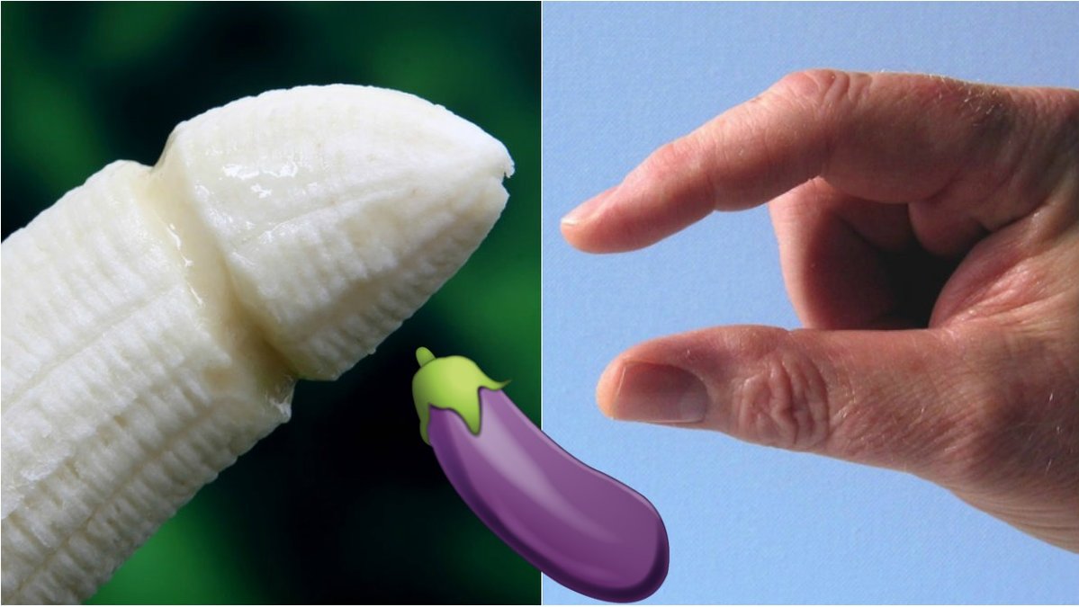 Det finns indikationer på att en person har stor penis. 