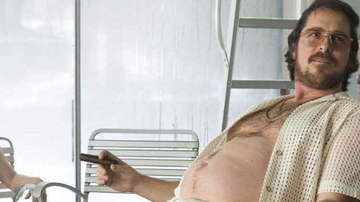 Christian Bale åt ut upp sig för rollen i "American Hustle".