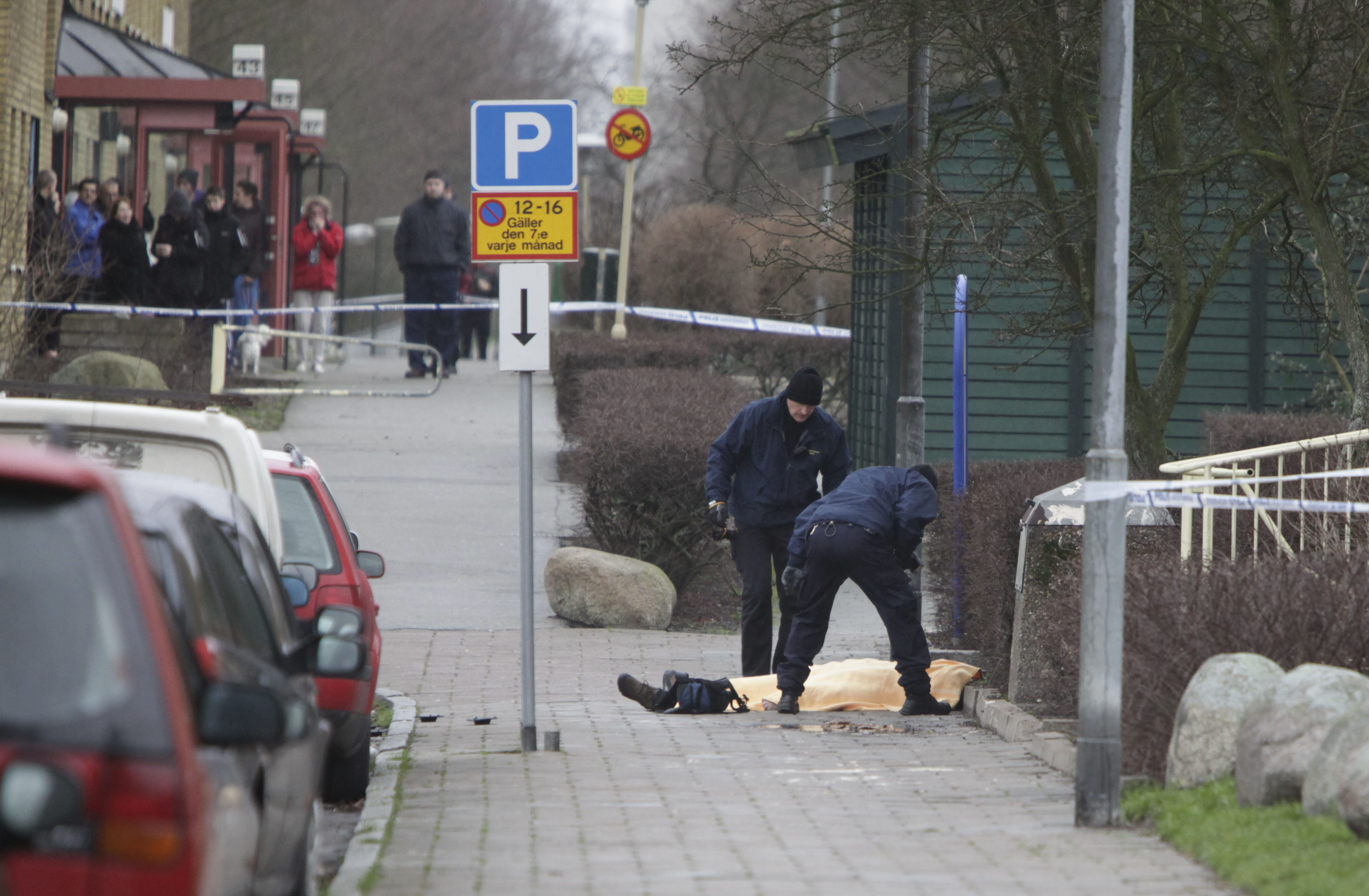 Här på Kantatgatan i Malmö sköts 48-årige Charles Limerius.