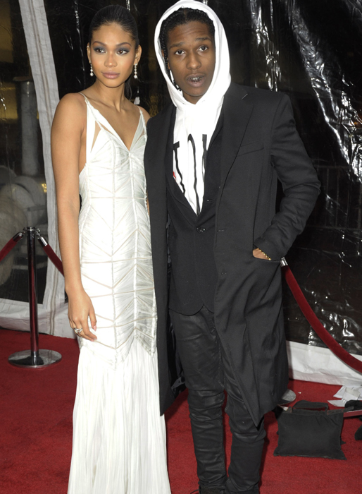 A$AP Rocky på röda mattan med modellen Chanel Iman. A$AP Rocky på röda mattan med modellen Chanel Iman.