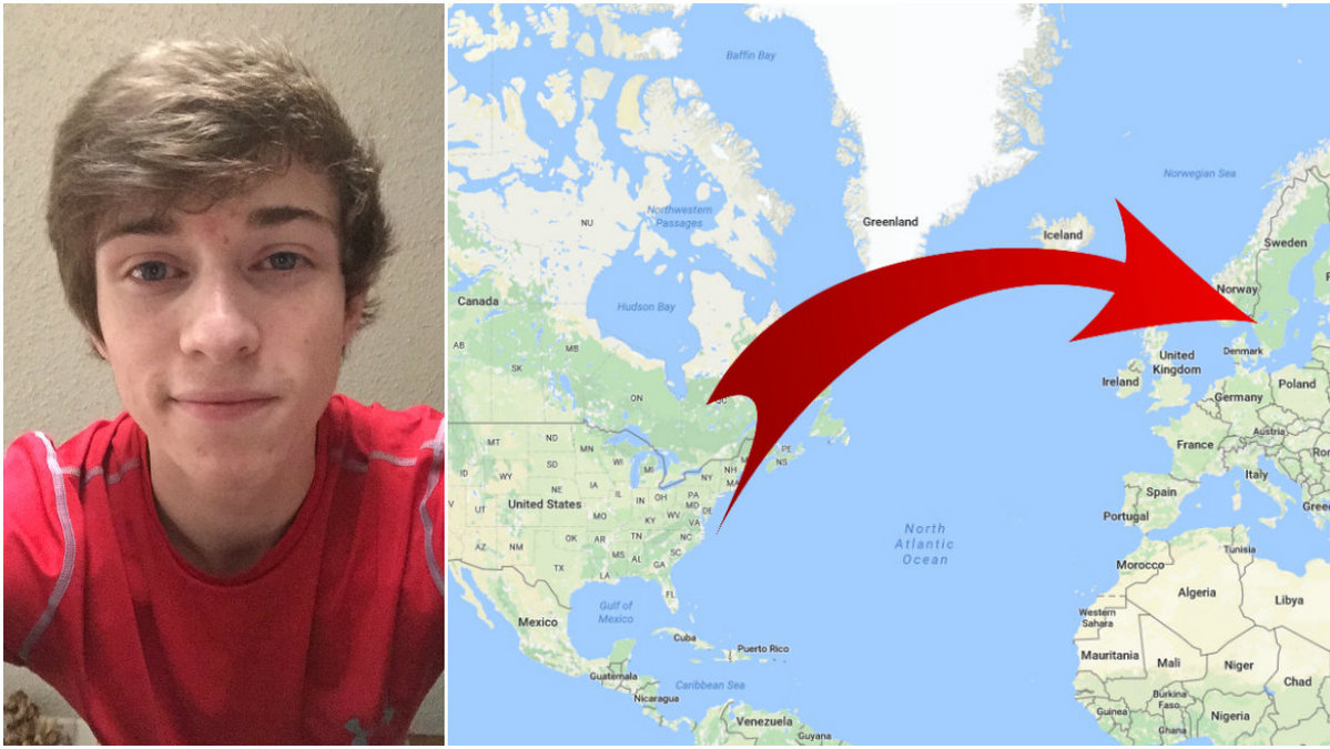 19-åriga Ted Horton vill flytta ifrån USA till Sverige.