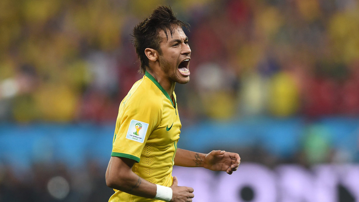 Neymar blev stor hjälte för Brasilien i VM:s öppningsmatch. 
