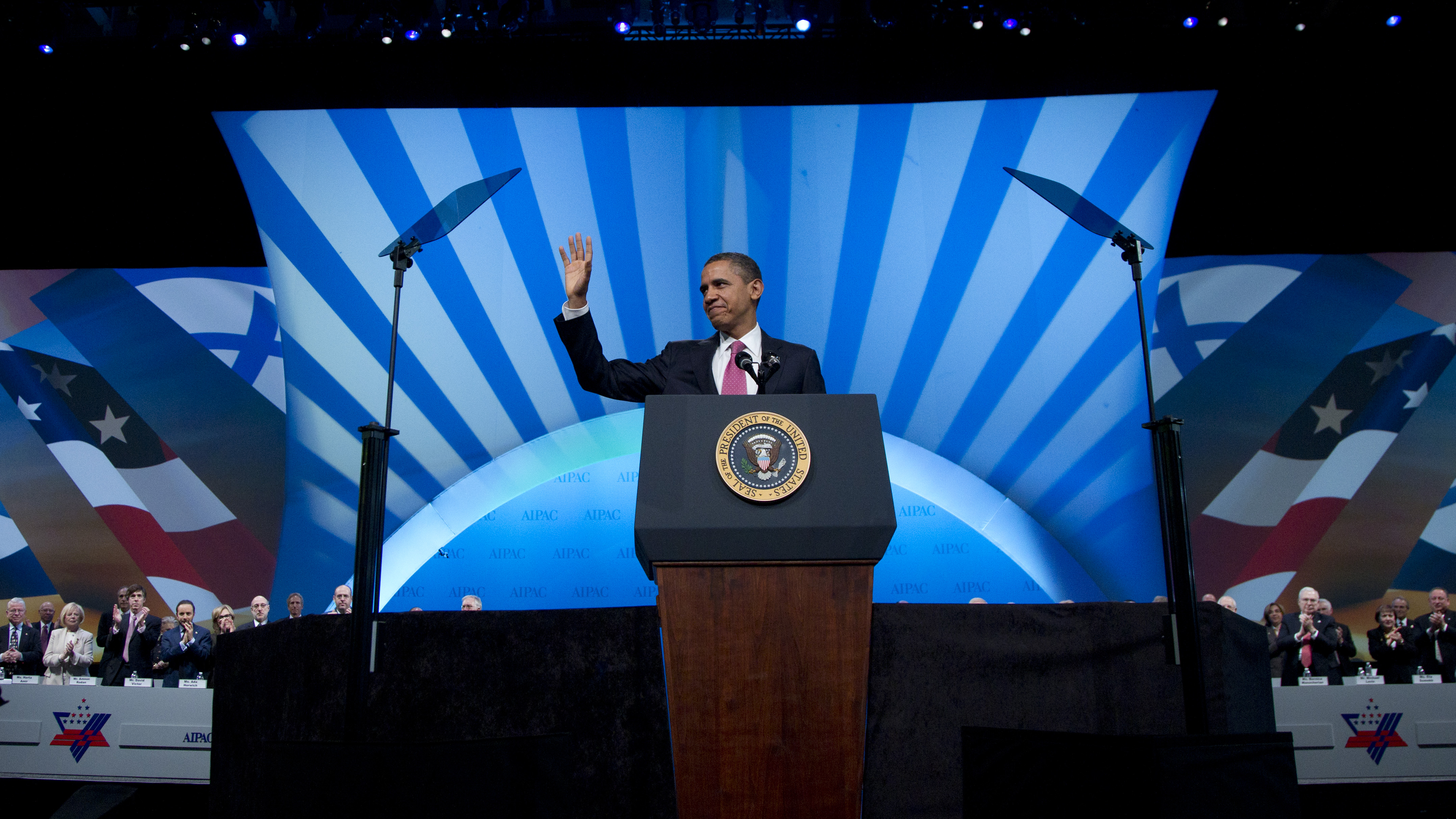 I sitt tal till den pro-israeliska lobbyns årsmöte sa Obama att han alltid gett sitt fulla stöd till Israel.