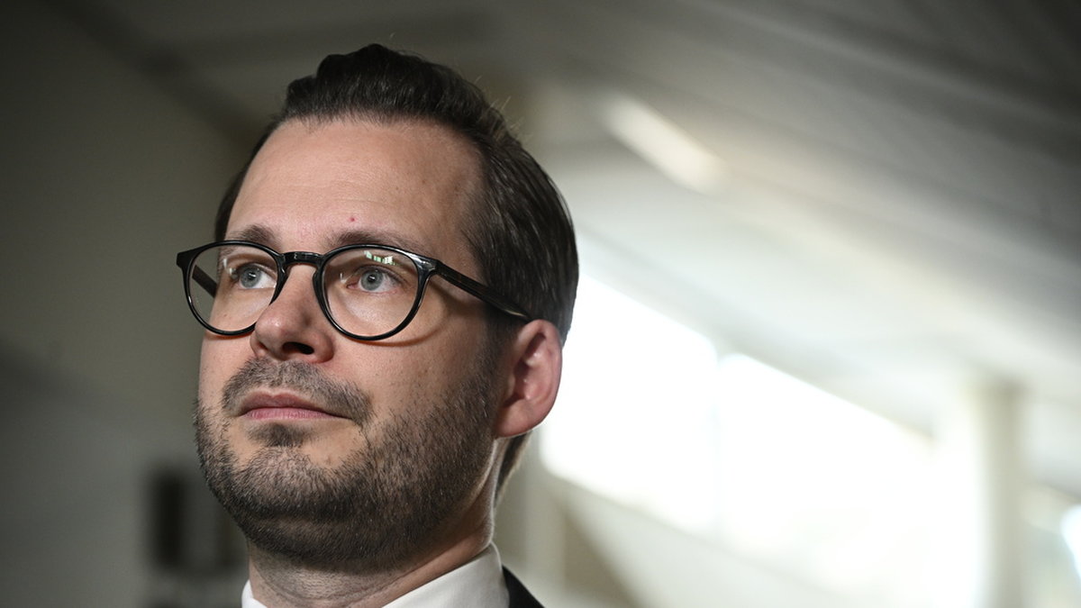 Sverigedemokraternas partisekreterare Mattias Bäckström Johansson (SD). Arkivbild.