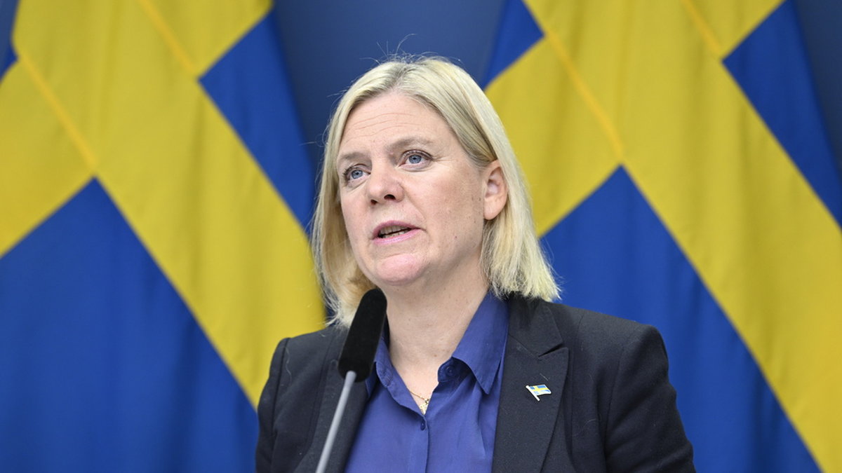 Avgående statsminister Magdalena Andersson (S). Arkivbild