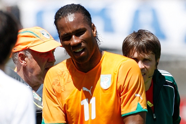 Sven-Goran Eriksson, VM i Sydafrika, Elfenbenskusten, Didier Drogba