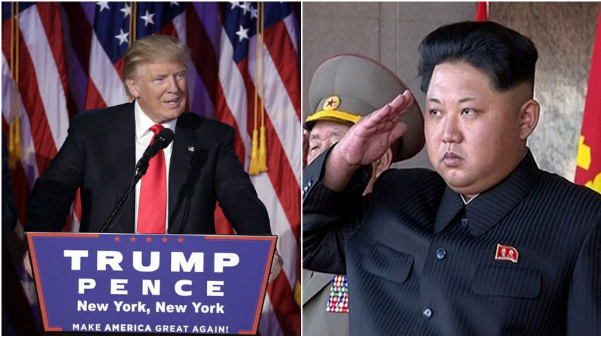 Donald Trump och Kim Jong Un. Två personer som kanske inte är superpoppis i världen just nu.