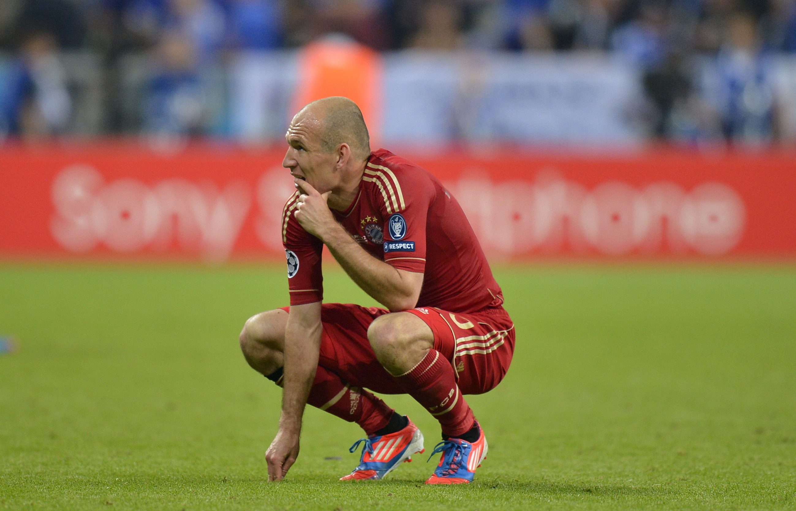 Arjen Robben fick inte något varmt mottagande av Bayern-fansen.