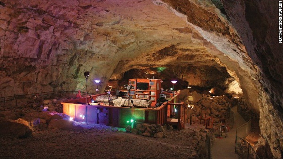 Vill man ha lite ensamtid på semester passar Grand Canyon Caverns Suite i Arizona fint då det ligger närmare 70 meter under marken.