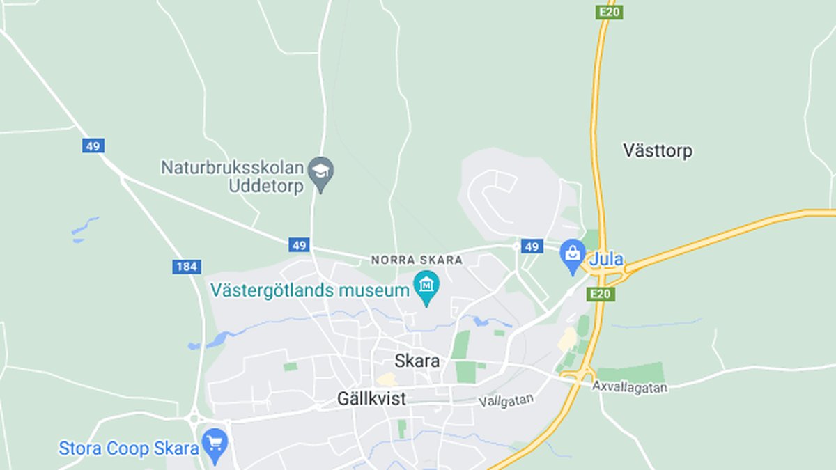 Google maps, Skara